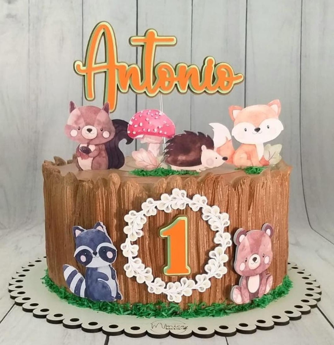 Arquivo de corte Topo de bolo Animais do Bosque (kit leve 4)