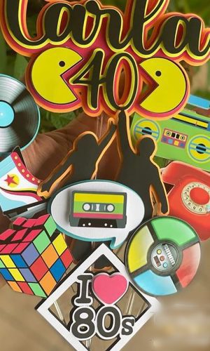 Arquivo de Corte Topo de Bolo Anos 80