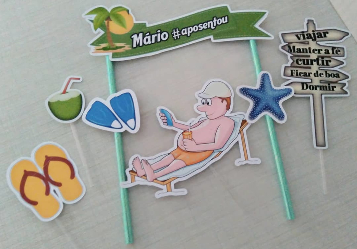 Arquivo de Corte Topo de Bolo Aposentadoria