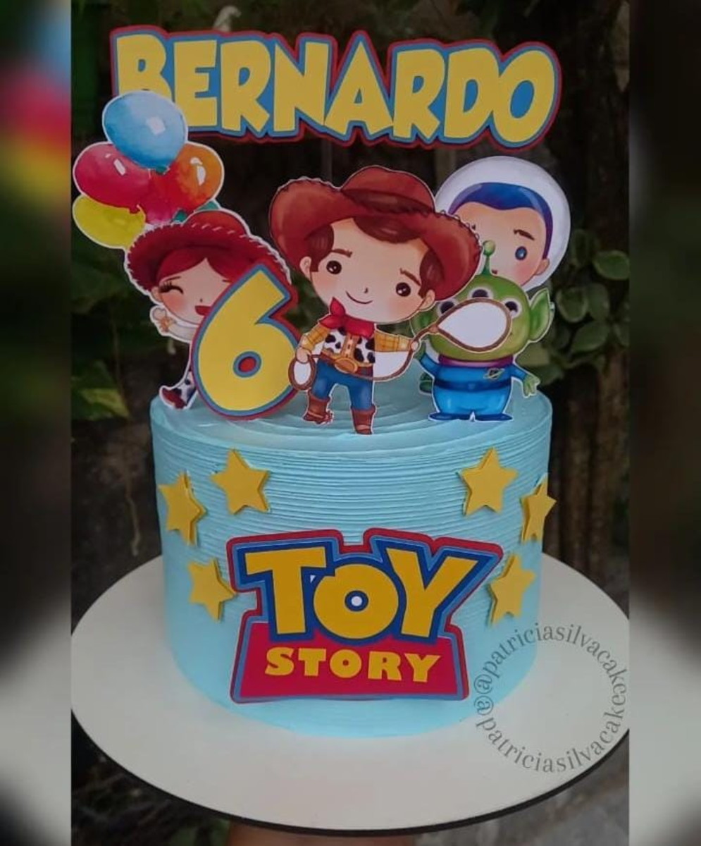 Arquivo de Corte Topo de Bolo Aquarelado Toy Story Cute - Imagem 2