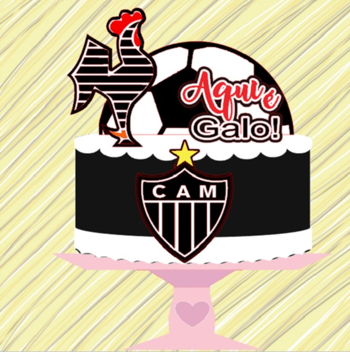 Arquivo De Corte Topo De Bolo Atletico
