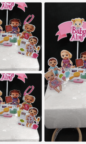 ARQUIVO DE CORTE TOPO DE BOLO - BABY ALIVE