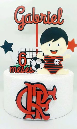 Arquivo De Corte Topo De Bolo Baby Flamengo 100% Camada
