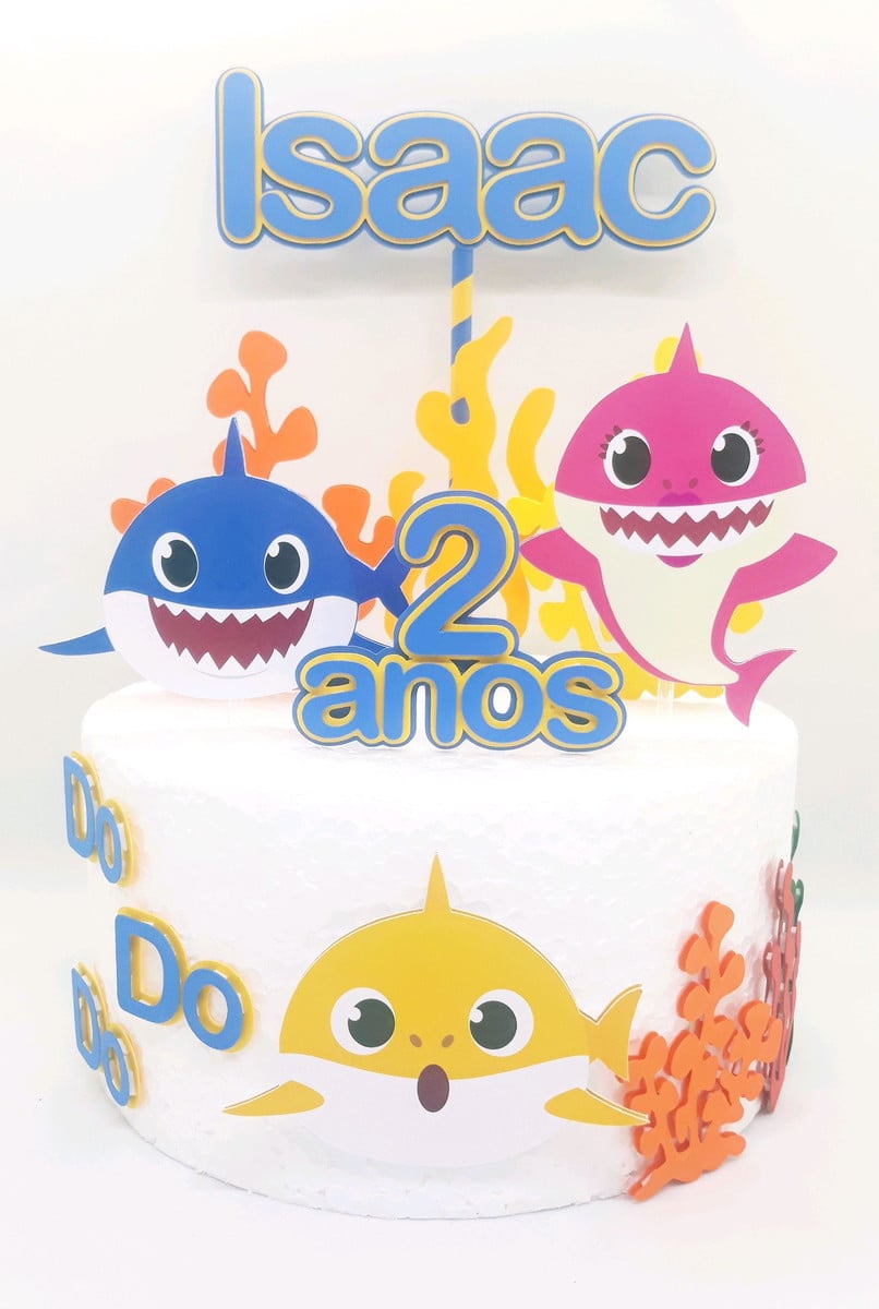 Arquivo De Corte Topo De Bolo Baby Shark