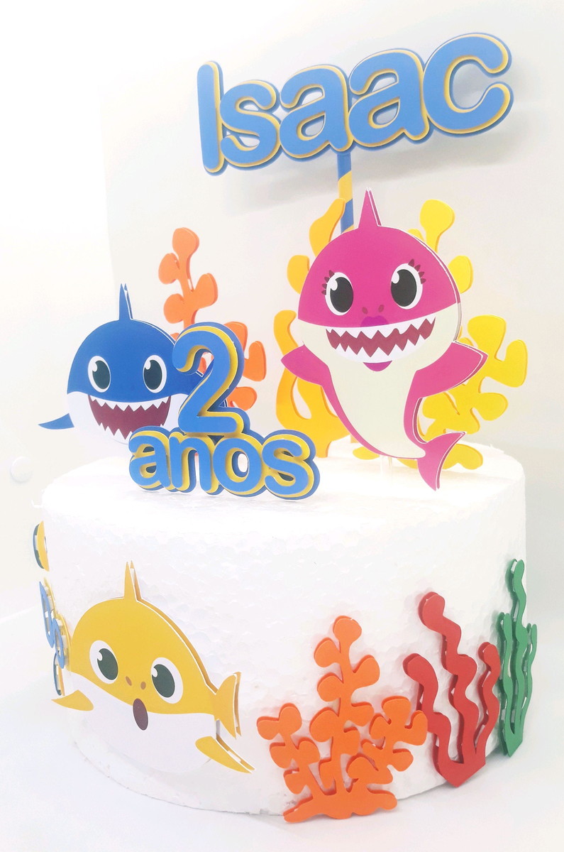 Arquivo De Corte Topo De Bolo Baby Shark - Imagem 3