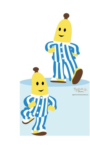 232 - Arquivo de Corte Topo de Bolo Bananas de Pijamas