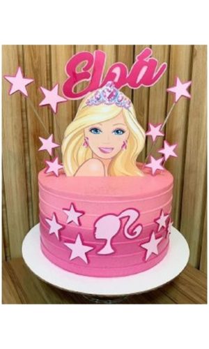 Arquivo de Corte - Topo de Bolo (barbie) 2