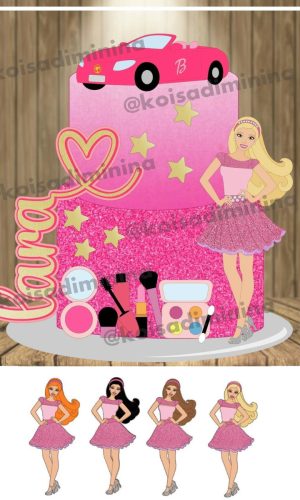 Arquivo de Corte Topo de Bolo Barbie