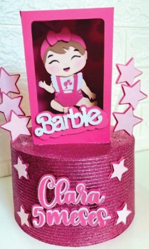 Arquivo de Corte Topo de Bolo Barbie Baby #4