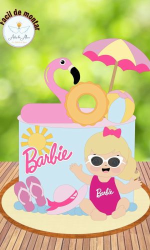 Arquivo de Corte Topo de Bolo Barbie Baby