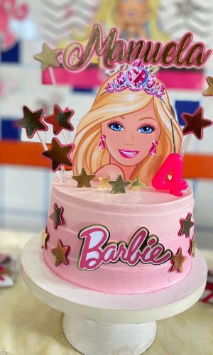 Arquivo De Corte Topo De Bolo Barbie Face Estrelas Cintilant