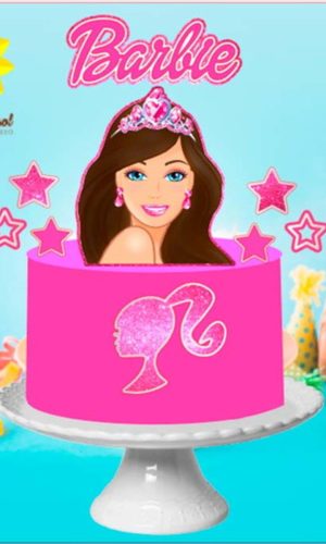 Arquivo de Corte Topo de Bolo Barbie Morena