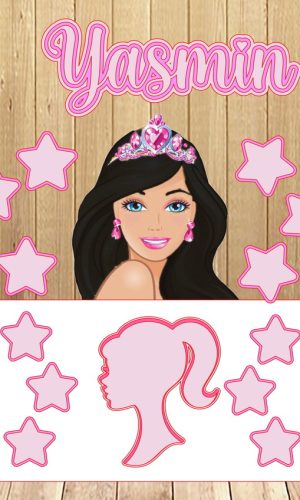 Arquivo de Corte Topo de Bolo Barbie Morena Studio 007