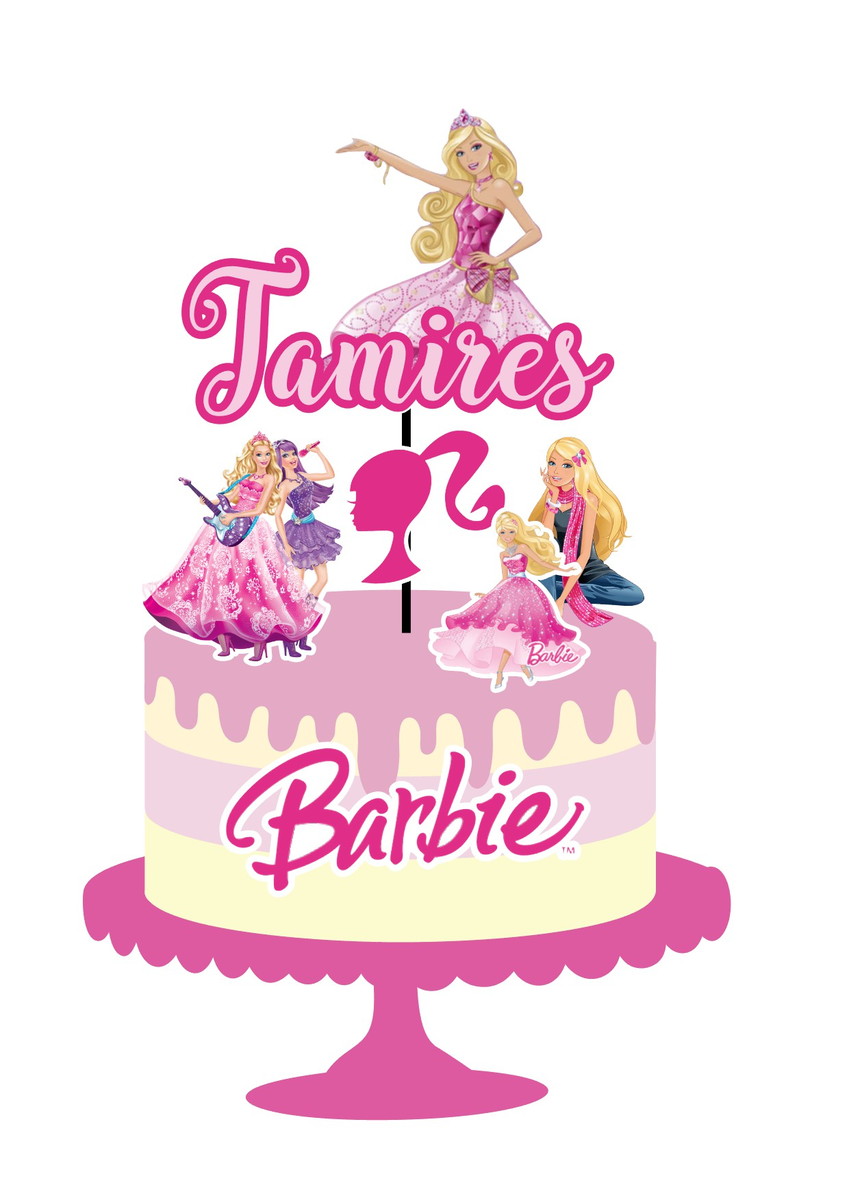 Arquivo de Corte Topo de Bolo Barbie