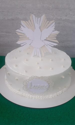 Arquivo de Corte Topo de Bolo Batismo Espirito Santo 3