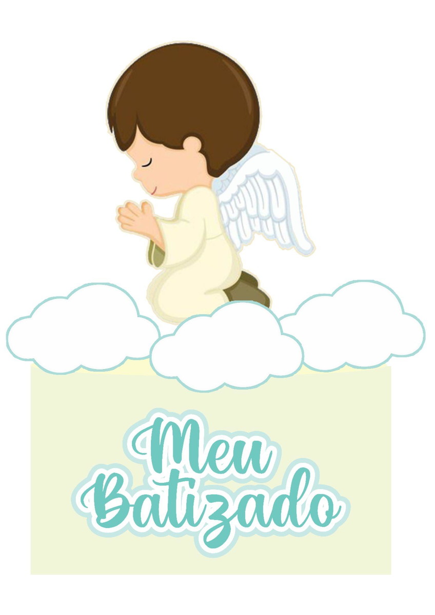 Arquivo de Corte Topo de Bolo Batizado 01