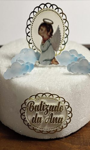 Arquivo de Corte Topo de Bolo Batizado 03