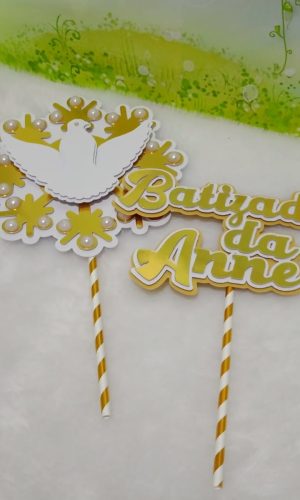 Arquivo de Corte Topo de Bolo Batizado 17 (Studio)