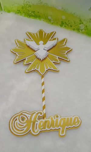 Arquivo de Corte Topo de Bolo Batizado 18 (Studio)