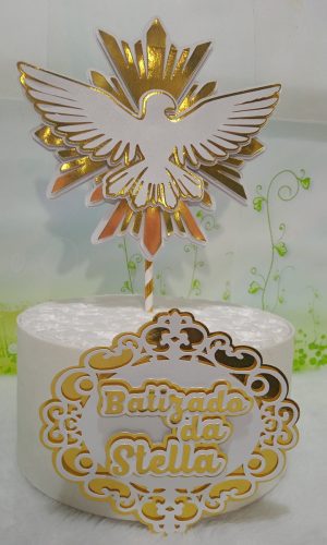 Arquivo De Corte Topo De Bolo Batizado 19 (studio)