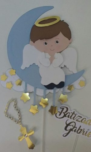 Arquivo de Corte -topo de Bolo Batizado