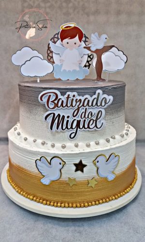 Arquivo De Corte Topo De Bolo Batizado/batismo