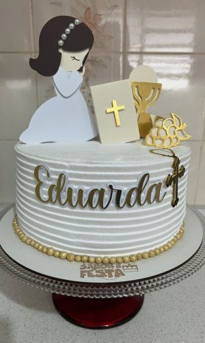 Arquivo de Corte Topo de Bolo Batizado