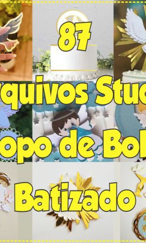 Arquivo de Corte Topo de Bolo Batizado