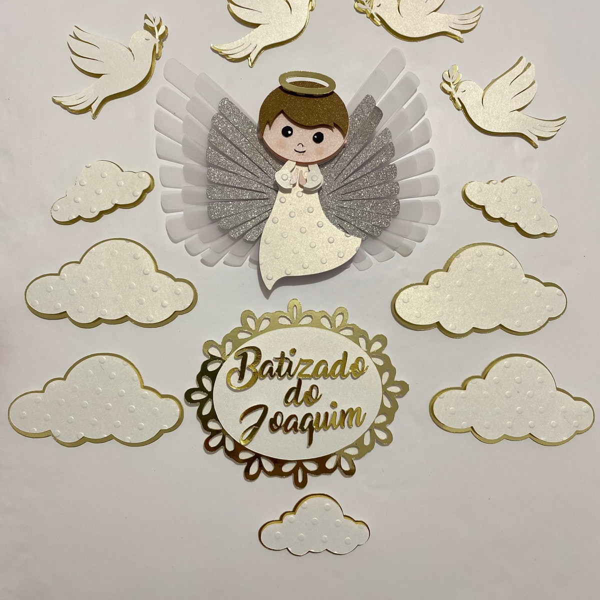 Arquivo de Corte Topo de Bolo Batizado - Imagem 2