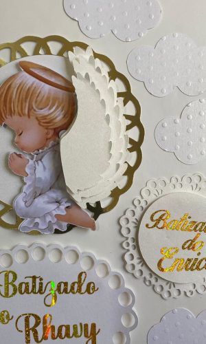 Arquivo de Corte Topo de Bolo Batizado