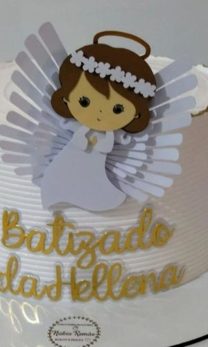 Arquivo de Corte Topo de Bolo Batizado