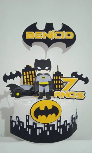 Arquivo de Corte Topo de Bolo Batman Cute 01 Studio