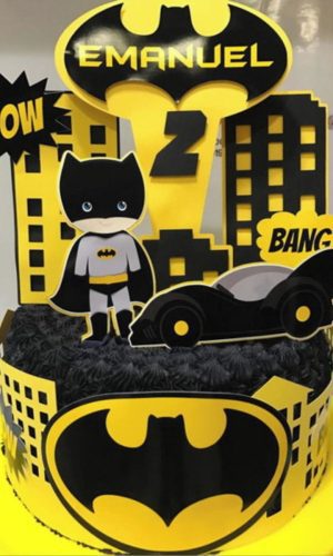 Arquivo de Corte Topo de Bolo Batman Cute Studio