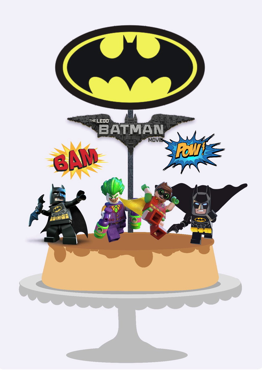 10 Arquivo Por R$ 10,00 Topo de Bolo 16- Batman Lego - Imagem 2