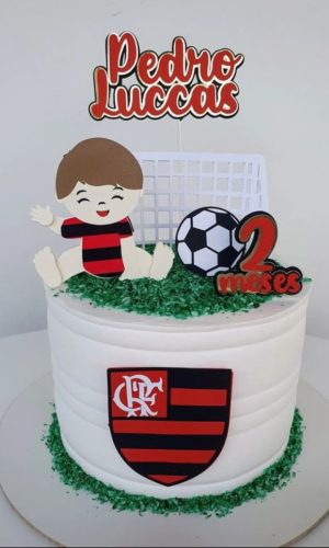 Arquivo de Corte Topo de Bolo Bebê Flamengo