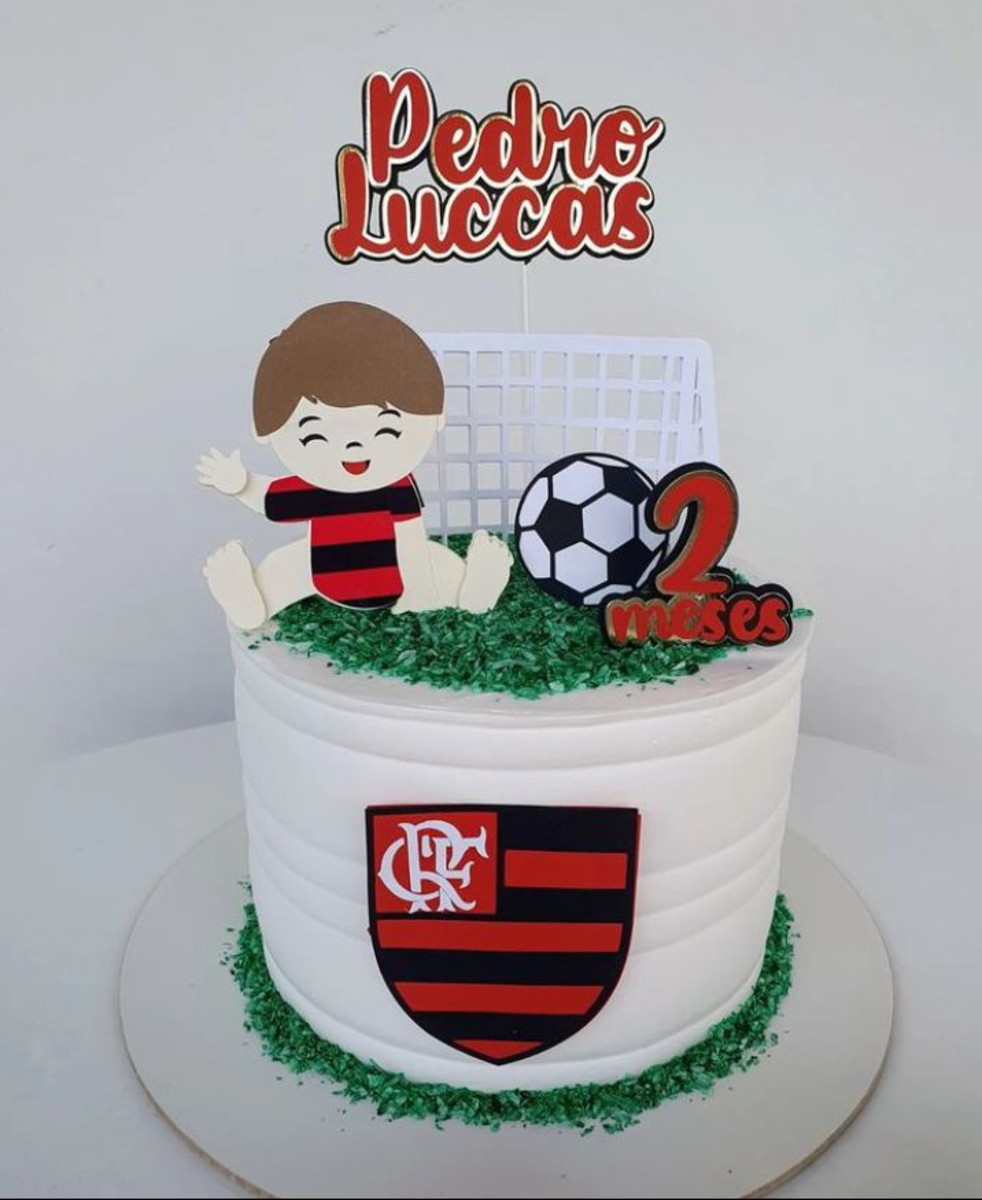 Arquivo de Corte Topo de Bolo Bebê Flamengo