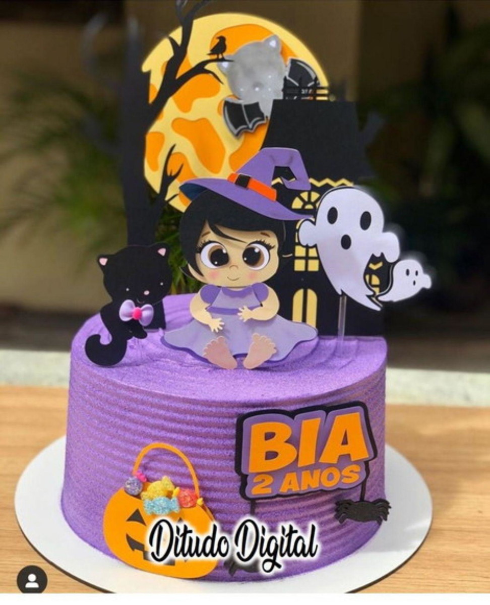 Arquivo de corte Topo de Bolo Bebê Halloween STUDIO