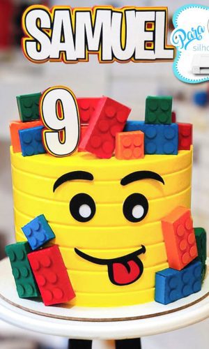 Arquivo de Corte/topo de Bolo - Bloquinhos Lego