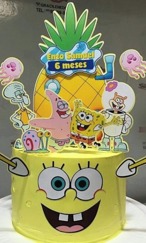 Arquivo de Corte Topo de Bolo Bob Esponja Studio