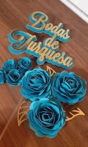 Arquivo de Corte Studio - Topo de Bolo Bodas com Flores (41)