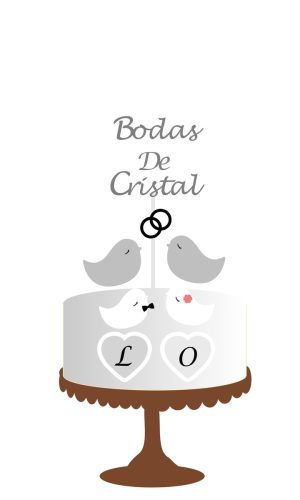 10 Arquivos Por R$ 10,00 Topo de Bolo Bodas de Cristal