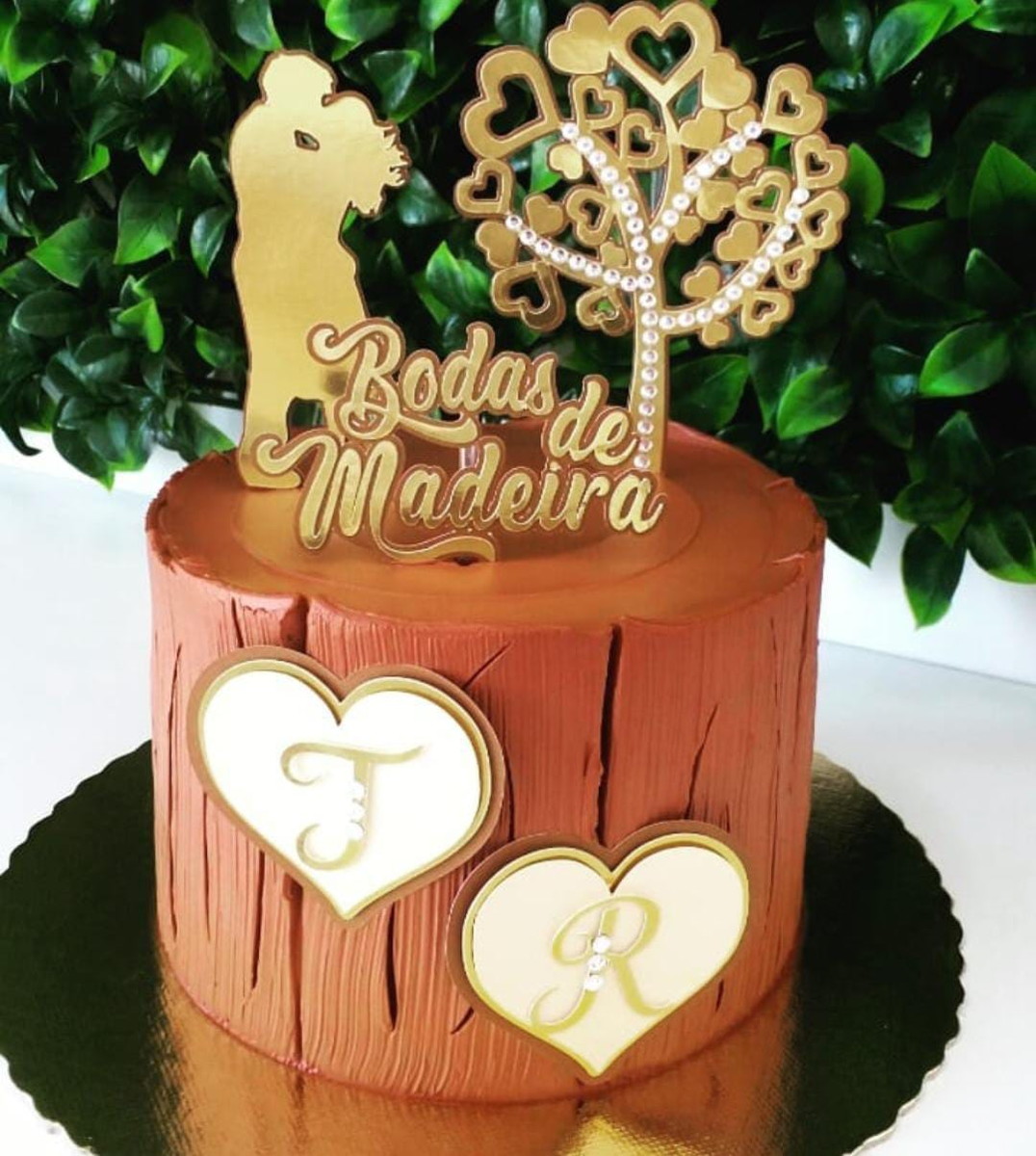184 - Arquivo de Corte Topo de Bolo Bodas de Madeira