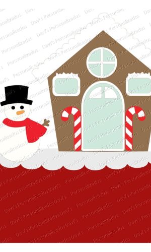Arquivo de Corte Topo de Bolo Natal Boneco de Neve