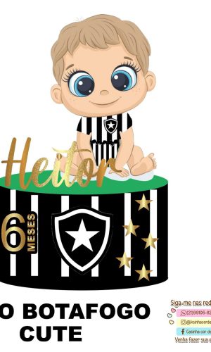 Arquivo de Corte Topo de Bolo Botafogo Cute