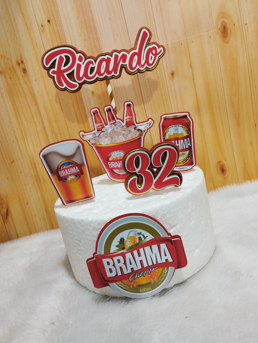 Arquivo de Corte Topo de Bolo Brahma 03 (Studio) - Imagem 3