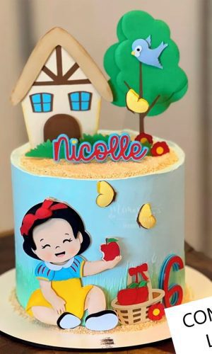 Arquivo de Corte Topo de Bolo Branca de Neve Baby #2