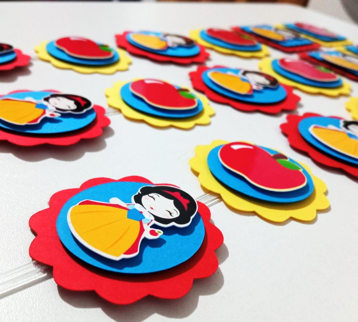 Arquivo de Corte Topo de Bolo Branca de Neve Cute Studio 001 - Imagem 2