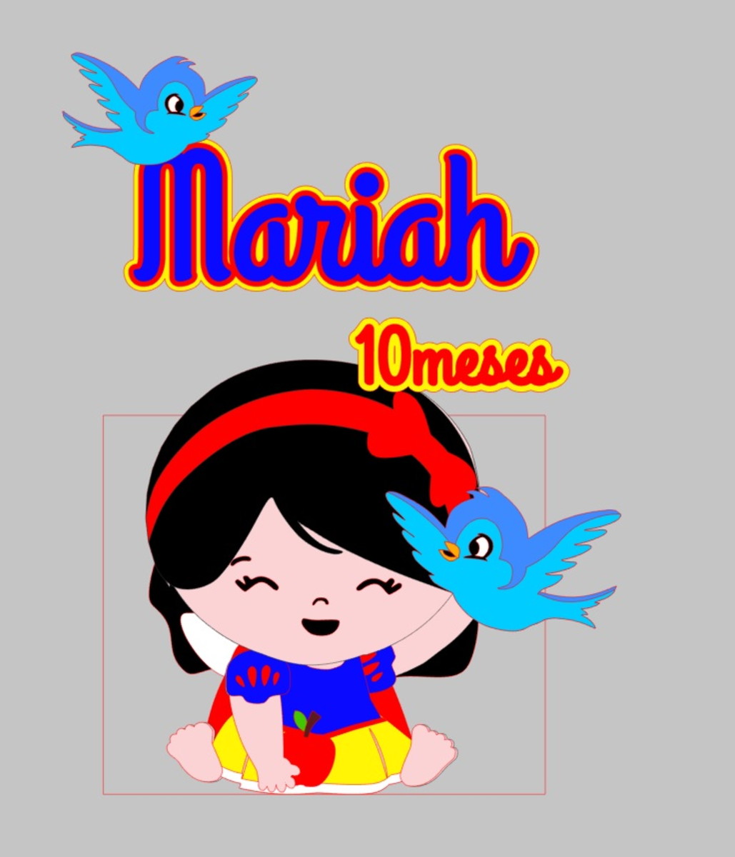 Arquivo De Corte Topo De Bolo Branca De Neve Cute