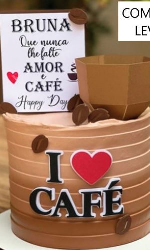 Arquivo de Corte Topo de Bolo Café #2