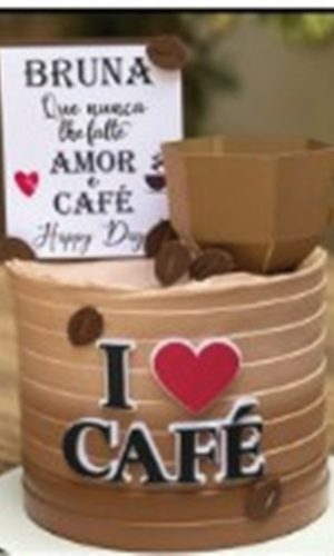 Arquivo de Corte Topo de Bolo Café